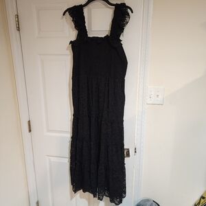 Elegant Black Lace Dress